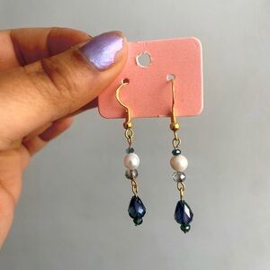 2/$25 Pearls and crystal earrings #2